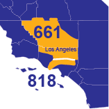 Area Codes 661 and 818